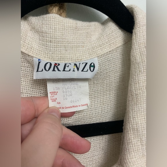 Vintage Lorenzo cream tank top - Picture 3 of 4